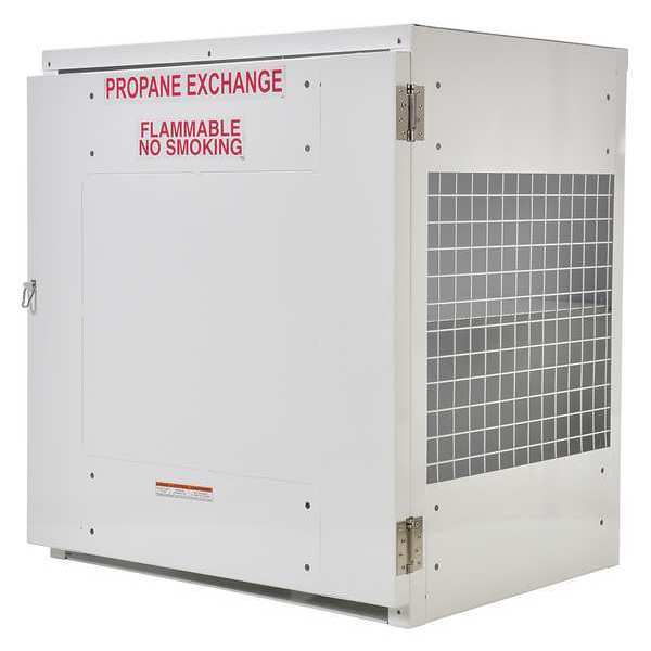 Gas Cylinder Cabinet, 40 in.W, Capacity 12