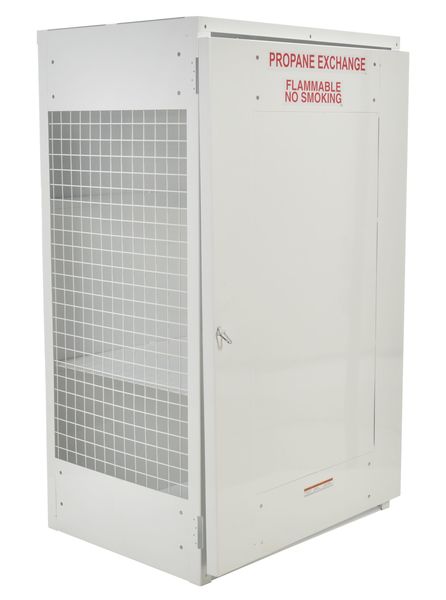 Gas Cylinder Cabinet, 40 in.W, Capacity 18