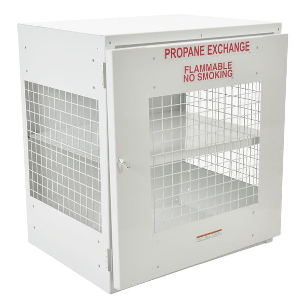 Gas Cylinder Cabinet, 40in.W, Capacity 12