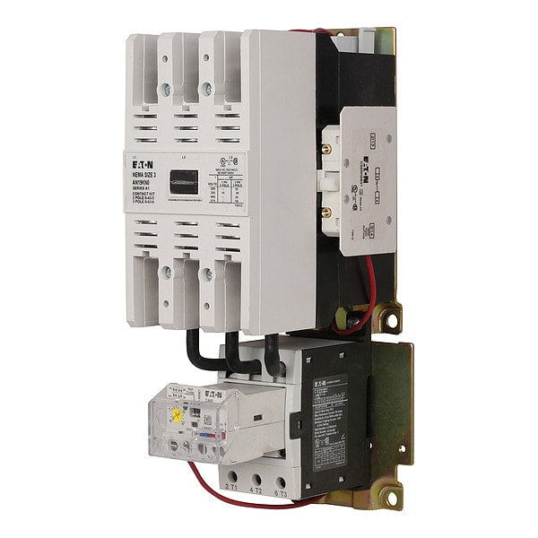 Nonreversing NEMA Magnetic Motor Starter, No Enclosure NEMA Rating, 120V AC, 3 Poles, 1NO