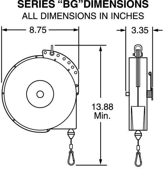Tool Balancer, For Tool 16-23 Lb, Lock
