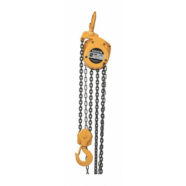 Manual Chain Hoist, 4000 lb., Lift 20 ft.