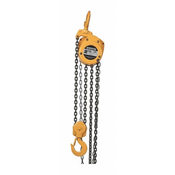 Manual Chain Hoist, 4000 lb., Lift 10 ft.