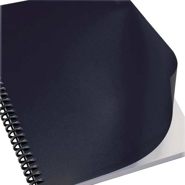 Binding Covers, Leatherette, Black, PK100