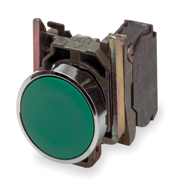 Non-Illuminated Push Button, 22 mm, 1NO/1NC, Green