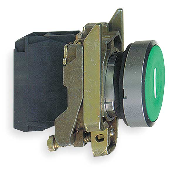 Non-Illuminated Push Button, 22 mm, 1NO, Green