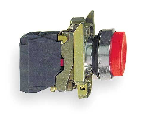 Non-Illuminated Push Button, 22 mm, 1NC, Red