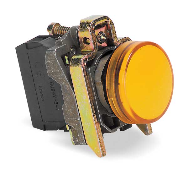 Pilot Light Complete, Yellow, 22mm