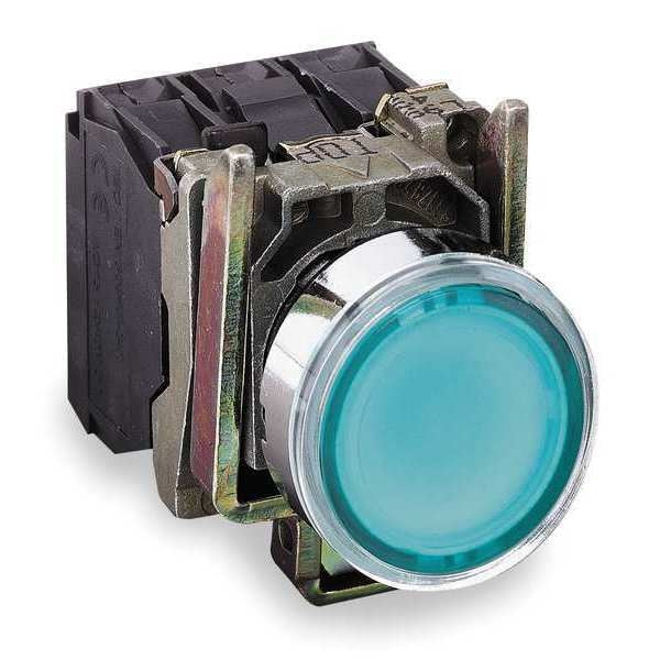 Illuminated Push Button, 22 mm, 1NO/1NC, Green