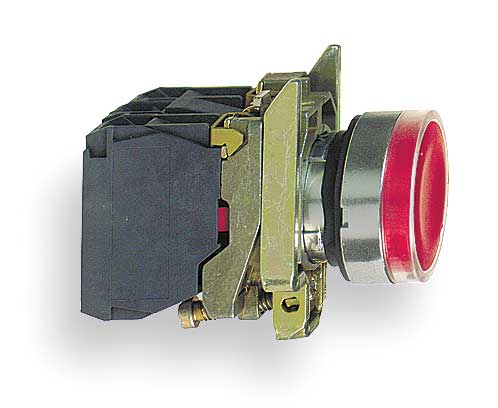 Illuminated Push Button, 22 mm, 1NO/1NC, Red