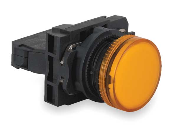Pilot Light Complete, Yellow, 22mm