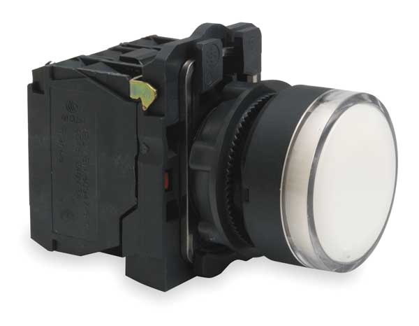 Illuminated Push Button, 22 mm, 1NO/1NC, White
