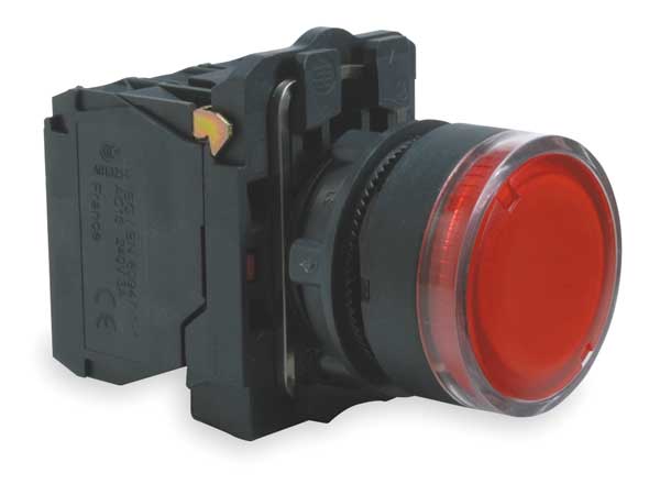 Illuminated Push Button, 22 mm, 1NO/1NC, Red