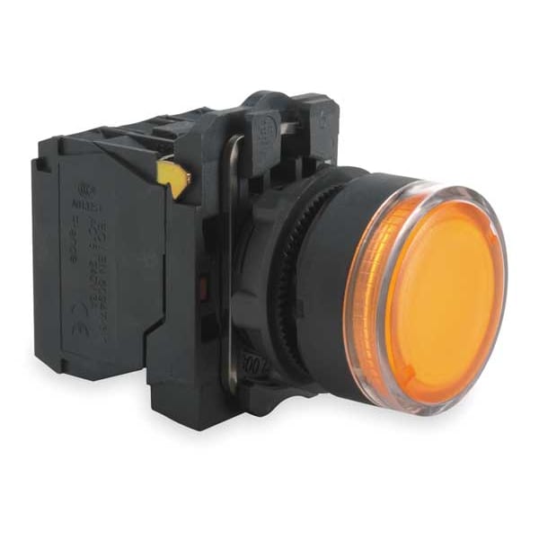 Illuminated Push Button, 22 mm, 1NO/1NC, Orange
