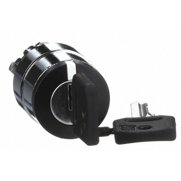 Non-Illum Selector Swtch, 22mm, 2 Pos, Keyd