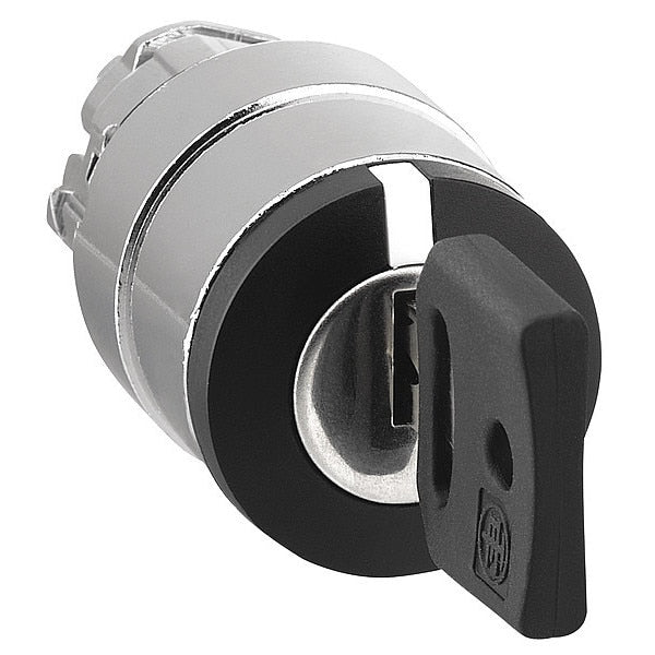 Non-Illum Selector Swtch, 22mm, 3 Pos, Keyd
