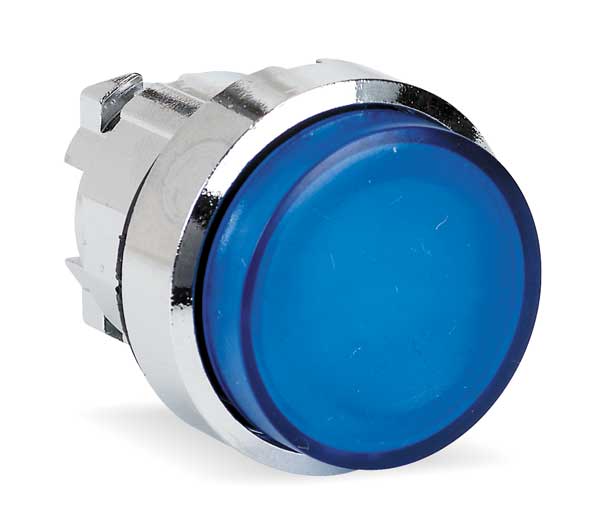 Illuminated Push Button Operator, 22 mm, Blue