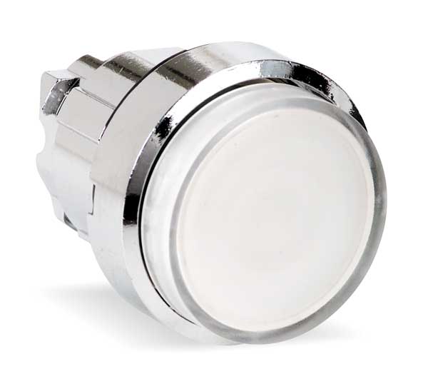 Illuminated Push Button Operator, 22 mm, White