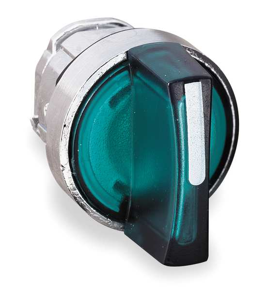 Illum Selector Switch, 3 Pos, 22mm, Green
