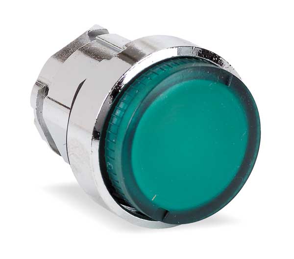 Illuminated Push Button Operator, 22 mm, Green