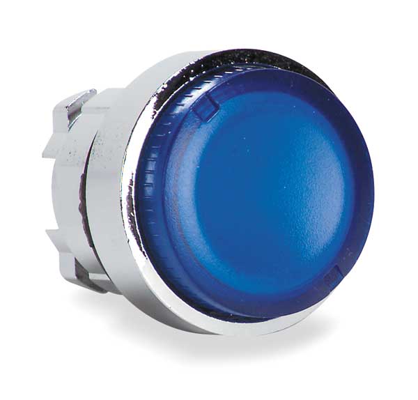 Illuminated Push Button Operator, 22 mm, Blue
