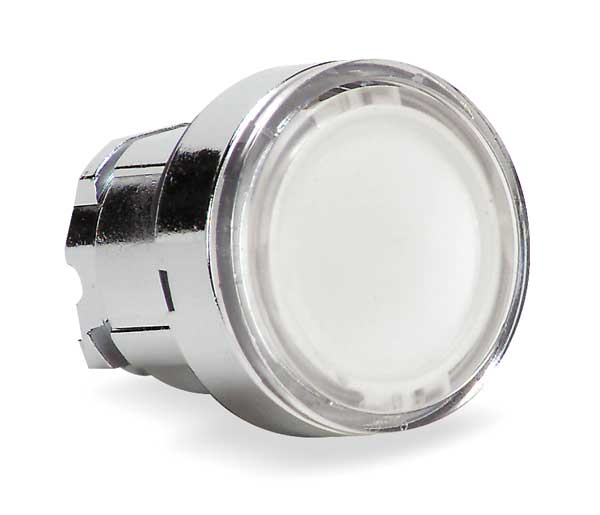 Illuminated Push Button Operator, 22 mm, White