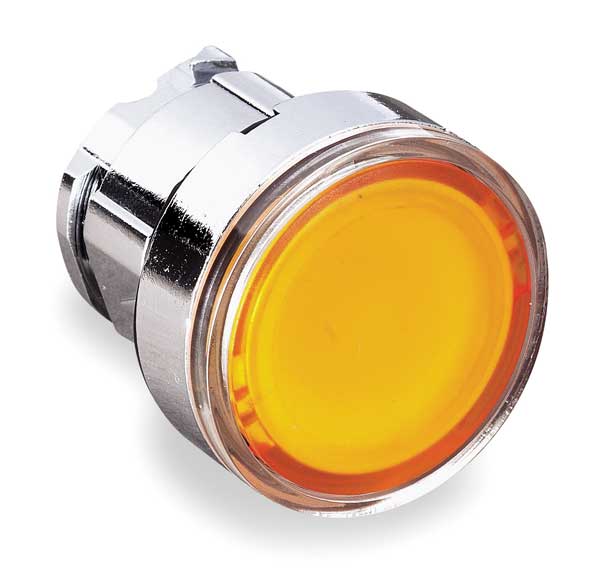 Illuminated Push Button Operator, 22 mm, Yellow