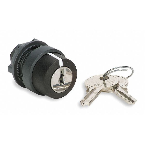 Non-Illum Selector Swtch, 22mm, 3 Pos, Keyd