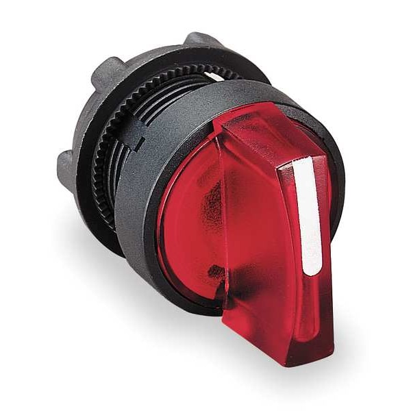 Illum Selector Switch, 2 Pos, 22mm, Red