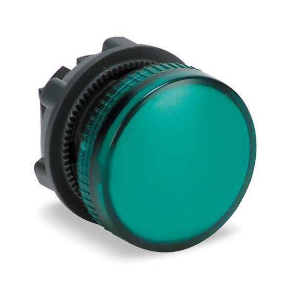 Pilot Light Head, Green, 22mm