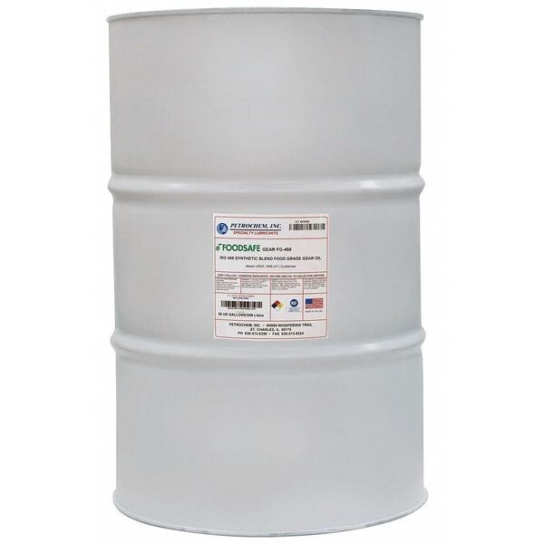 55 gal Gear Oil Drum 460 ISO Viscosity, 140 SAE, Clear
