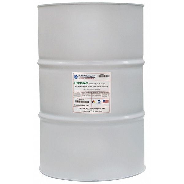 55 gal Gear Oil Drum 150 ISO Viscosity, 85W SAE, Clear