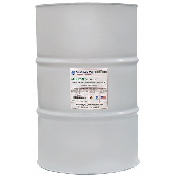 55 gal Gear Oil Drum 320 ISO Viscosity, 90 SAE, Clear