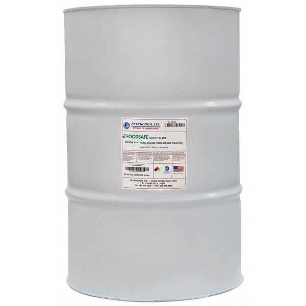 55 gal Gear Oil Drum 680 ISO Viscosity, 140 SAE, Clear