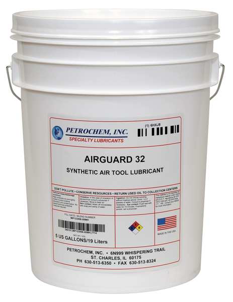 Synthetic Air Tool Lubricant, SAE Grade 10W, ISO 32