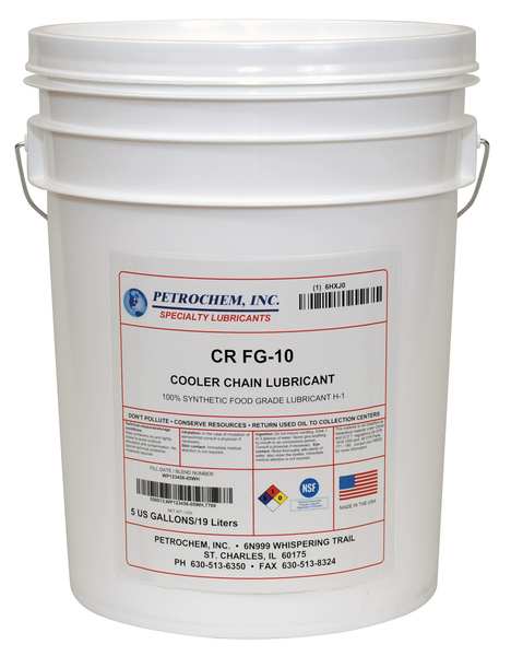 5 gal Gear Oil Pail 320 ISO Viscosity, 140 SAE, Clear, Straw