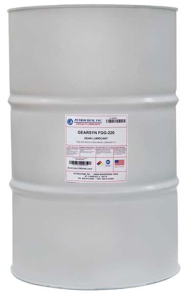 55 gal Gear Oil Drum 220 ISO Viscosity, 90 SAE, Bright and Clear