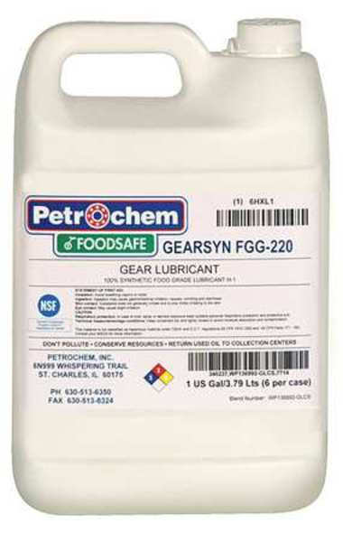1 gal Gear Oil Can 220 ISO Viscosity, 90 SAE, Bright and Clear