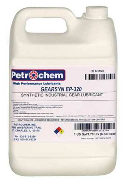 1 gal Gear Oil Can 320 ISO Viscosity, 140 SAE, Clear, Straw