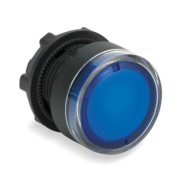 Illuminated Push Button Operator, 22 mm, Blue