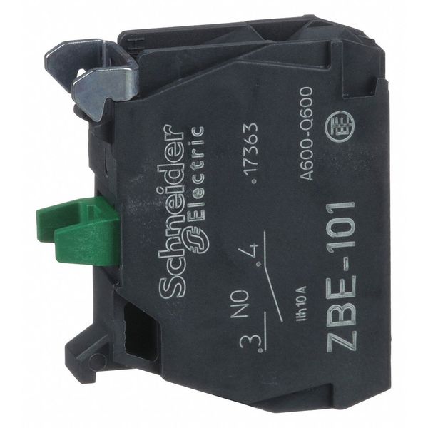 Contact Block, Momentary, 1NO, 22 mm, 10A @ 600V AV, Screw-clamp Terminal