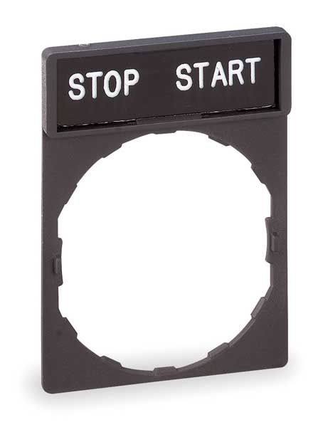 Legend Plate, Rectangular, Stop-Start