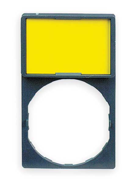 Legend Plate, Rectangular, Black or Red