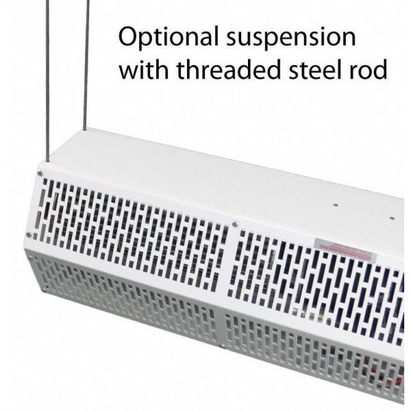 Low Profile Air Curtain, 8 In. D