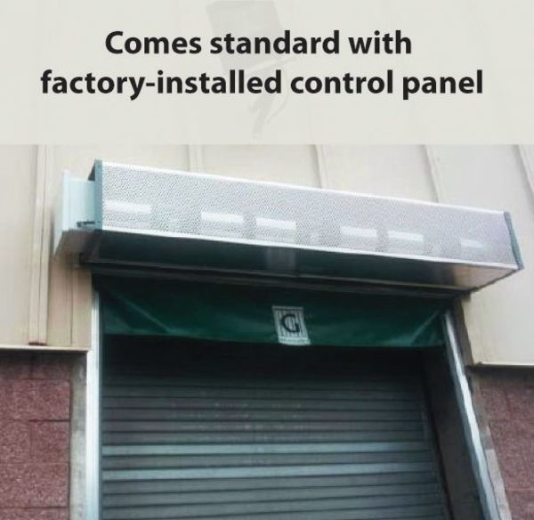 High Velocity Air Curtain, 15 In. H
