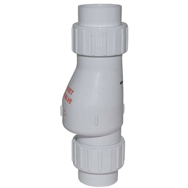 Silent PVC Full Flow Check Valve 1-1/2