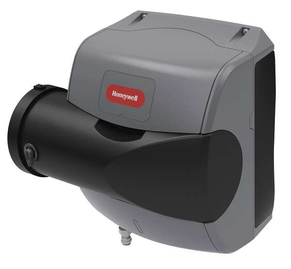 Furnace Humidifier, 2,500 sq. ft., Drain Bypass, Gray