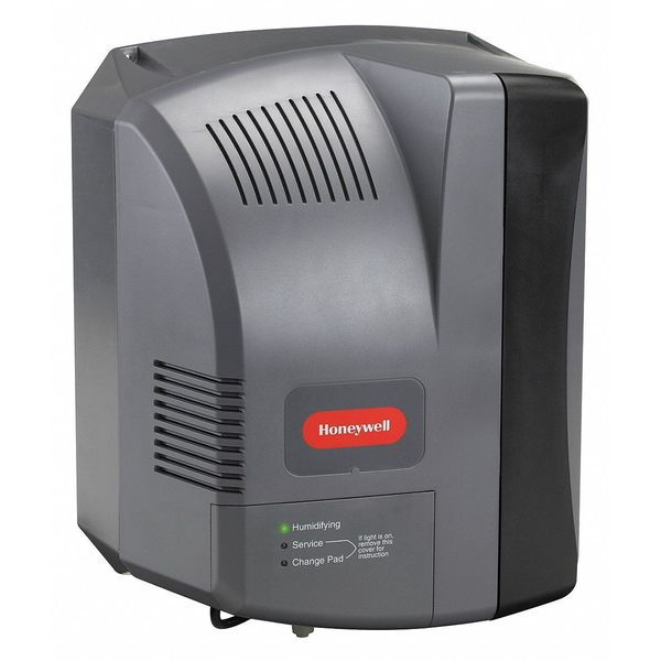 Furnace Humidifier, 3,000 sq. ft., Fan Powered, Gray