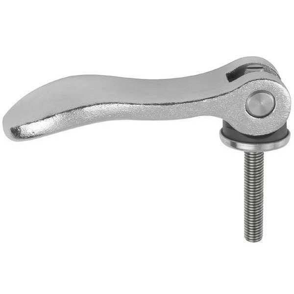 Cam Lever Adjustable, Stainless Steel Electropolished, Size: 1, 1/4-20X30, A=70, 4, B=21, 5