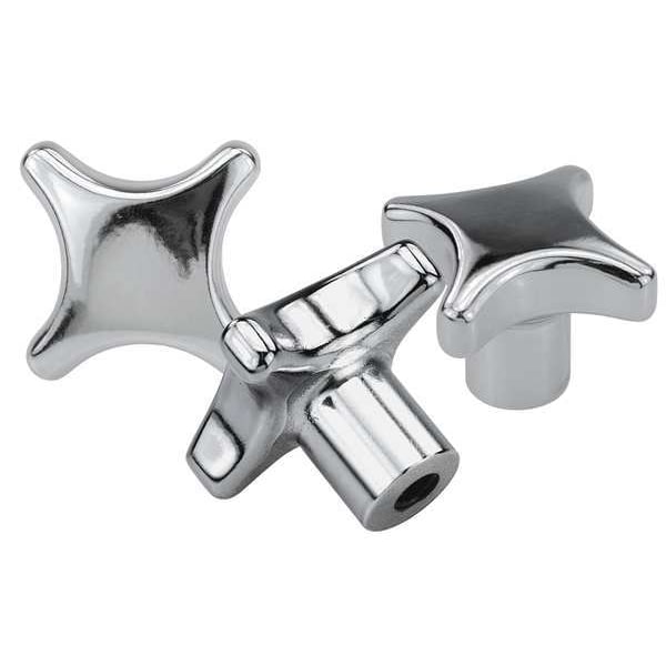 Palm Grip, DIN 6335, D1= 63, D=12 H=42, Style C, Blind Hole, Stainless Steel Polished